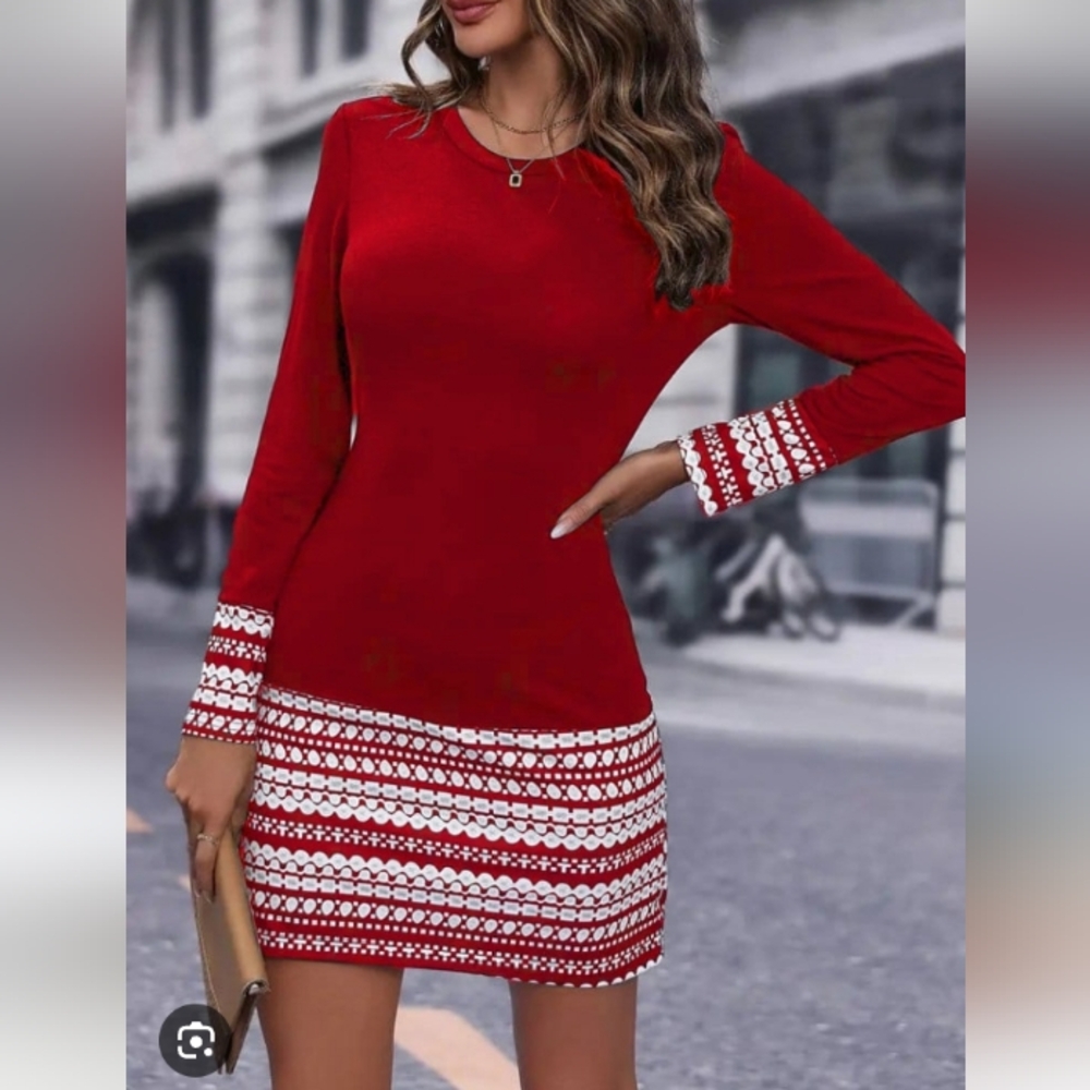 Long Sleeve Dress 💚❤️